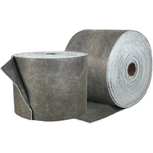 kaiserkraft Absorvente aglutinante universal DuraSoak®, rolo de panos, embalagem de 2 rolos, celulose reciclada, 360 mm x 38 m, cinzento, a partir de