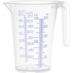 PRESSOL Messbecher, transparent, 0,25 l, VE 12 Stk, PP, Skala, ab 3 VE