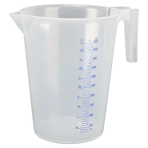 PRESSOL Messbecher, transparent, 5 l, VE 6 Stk, PP, mit Skala, ab 3 VE