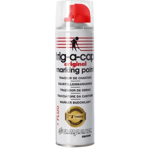 Ampere Spray de marcação para estaleiro , volume 500 ml, à base de solventes, embalagem de 12 latas, vermelho fluorescente, Spray de marcação para