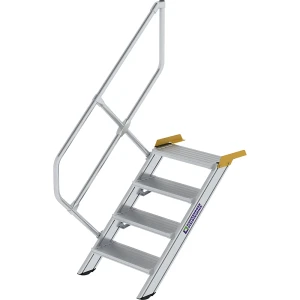 MUNK Industrietreppe, Alu-Stufen, Stufenbreite 800 mm, 4 Stufen