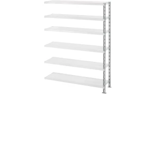 Großfachsteckregal mit Stahlblechböden, Tiefe 400 mm, Anbauregal, HxB 1976 x 1525 mm kaiserkraft