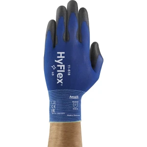 Ansell Arbeitshandschuh HyFlex® 11-618, schwarz, VE 12 Paar, Größe 6