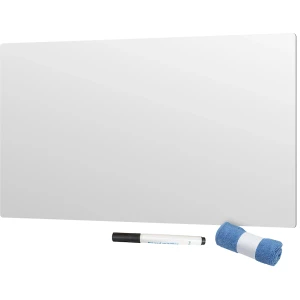 SMIT VISUAL Whiteboard, rahmenlos, Stahl emailliert, weiß, BxHxT 1480 x 980 x 7 mm, mit Zubehör