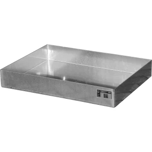 eurokraft pro Edelstahl-Palettenwanne, für Kleingebinde, 46 l, LxBxH 800 x 600 x 120 mm, ab 3 Stk