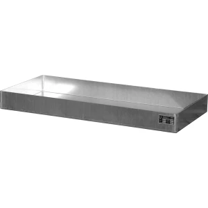 eurokraft pro Cuba em aço inoxidável para paletes , para recipientes pequenos, 69 l, CxLxA 1200 x 600 x 120 mm, Cuba em aço inoxidável para paletes,