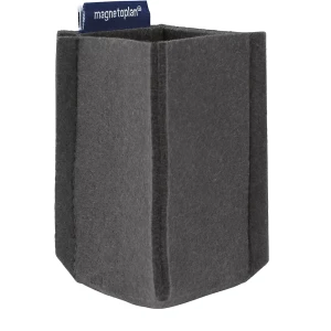 magnetoplan Stifteköcher magnetoTray, SMALL, HxBxT 100 x 60 x 60 mm, grau, ab 10 Stk