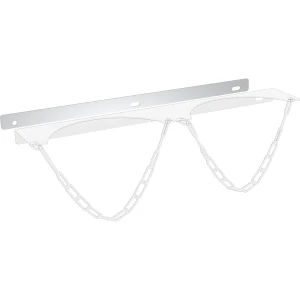 eurokraft basic Gitterwand-Befestigungsblech, für Gasflaschen-Wandhalterung für Flaschen-Ø max. 230 mm, für 2 Flaschen, ab 5 Stk