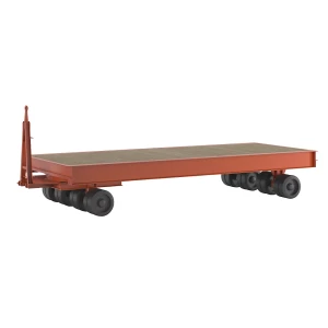 kaiserkraft Reboque para cargas pesadas, 32 t, direção por travessa giratória, superfície de carga 5,0 x 2,0 m, Reboque para cargas pesadas, 32 t,