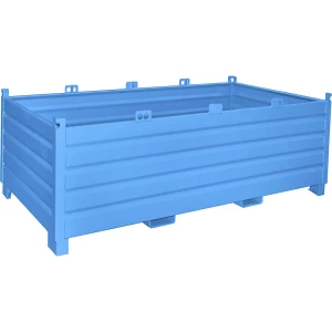 eurokraft pro Recipiente coletor , volume 2,0 m³, azul claro, Recipiente coletor, volume 2,0 m³, azul claro. Ideal para a recolha e o transporte