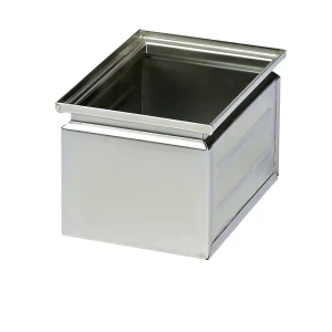 kaiserkraft Caixa empilhável em chapa de aço, volume aprox. 3,6 l, galvanizada, Caixa empilhável em chapa de aço, volume aprox. 3,6 l, galvanizada.