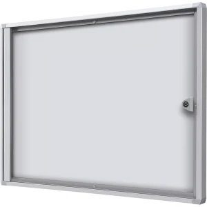 eurokraft basic Schaukasten für innen, Metallrückwand, 2 DIN A4-Blätter, HxB 350 x 491 mm