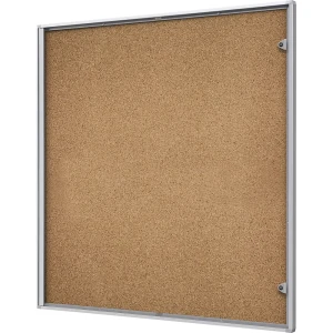eurokraft basic Vitrine para interiores , parede traseira em cortiça, 12 folhas A4, AxL 963 x 931 mm, a partir de 5 unid., Vitrine para interiores,