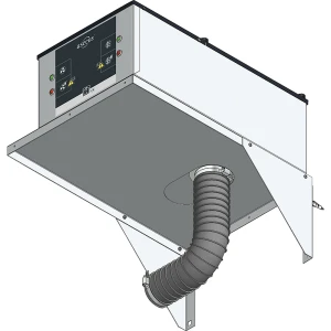 asecos Adapter zur Wandmontage, für Umluftfilteraufsatz, LxBxH 570 x 400 x 223 mm