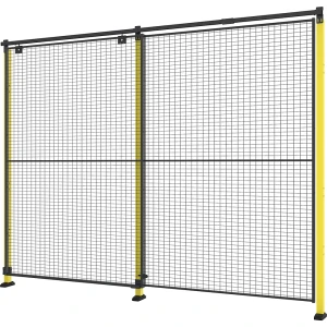 Axelent Kit de montagem da porta X-GUARD (sem elemento de parede da porta, suportes e mecanismo de bloqueio) , porta única como porta de correr, AxL