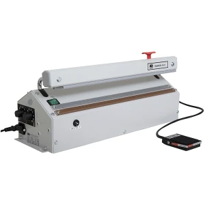 Folienschweiß-Tischgerät MAGNETA, Standardausführung mit Pedal, Schweißnaht LxB 420 x 3 mm kaiserkraft