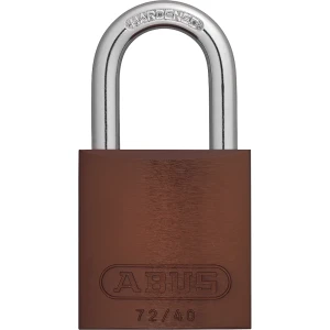 ABUS Vorhängeschloss, Aluminium, 72/40, VE 6 Stk, braun