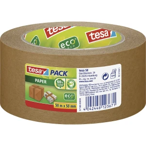 tesa Fita de papel adesiva , pack® Paper ecoLogo®, embalagem com 36 rolos, castanho, largura da fita 50 mm, Fita de papel adesiva, pack® Paper