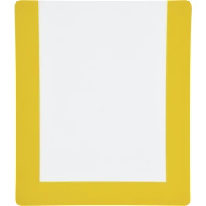 kaiserkraft Bolsa de marcação de pavimento, com tiras autocolantes, embalagem de 10 unid., A4, caixilho amarelo, Bolsa de marcação de pavimento, com