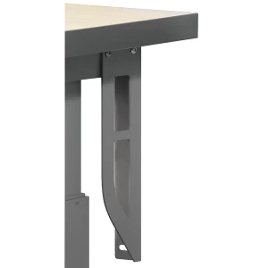 kaiserkraft Arco de montagem, embalagem de 2 unid., para mesa de trabalho com ajuste elétrico da altura, para montagem no painel traseiro, Arco de