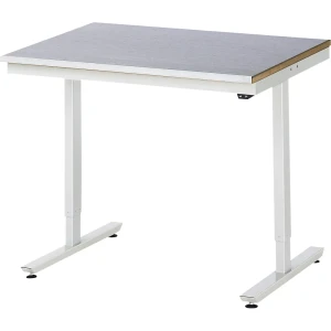RAU Arbeitstisch, elektrisch höhenverstellbar - Tragkraft 150 kg, Stahlblechplatte, Höhe 720 - 1120 mm, BxT 1000 x 800 mm