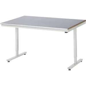 RAU Arbeitstisch, elektrisch höhenverstellbar - Tragkraft 150 kg, Stahlblechplatte, Höhe 720 - 1120 mm, BxT 1500 x 1000 mm