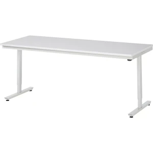 RAU Arbeitstisch, elektrisch höhenverstellbar - Tragkraft 150 kg, ESD-Melaminplatte, Höhe 720 - 1120 mm, BxT 2000 x 800 mm