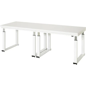 RAU Mesa de trabalho com regulação elétrica da altura, capacidade de carga 600 kg , altura 740 - 1140 mm, tampo em laminado duro, LxP 2500 x 900 mm,