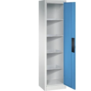 C+P Werkstatt-Schwerlastschrank, Breite 502 mm, Tiefe 400 mm, Tür lichtblau