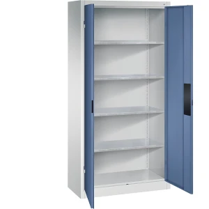 C+P Werkstatt-Schwerlastschrank, Breite 930 mm, Tiefe 400 mm, Tür fernblau