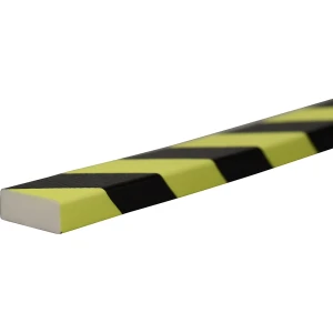 SHG Knuffi® Flächenschutz, Typ D, Zuschnitt individuell, pro lfd. m, schwarz / fluoreszierend