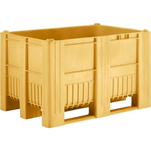 Palettenbox, Volumen 470 l, gelb, ab 10 Stk kaiserkraft
