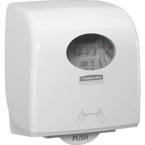 Kimberly-Clark Dispensador para toalhas em rolo Aquariusâ„¢ Slimrollâ„¢ , AxLxP 324 x 297 x 192 mm, branco, Dispensador para toalhas em rolo Aquariusâ„¢