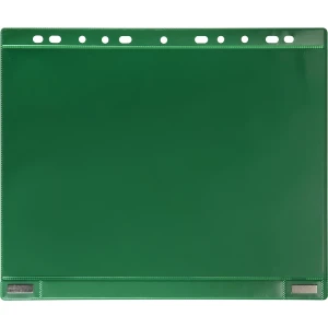 Tarifold Magnetische Sichttasche mit Abheftrand, magnetisch, DIN A4, VE 5 Stk, grün