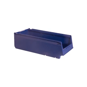 kaiserkraft Caixa para estante, em PP reciclado, CxLxA 500 x 230 x 150 mm, azul, embalagem de 10 unid., Caixa para estante, em PP reciclado, CxLxA 500
