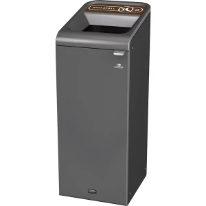 Rubbermaid Wertstoffsammler Configureâ„¢, verzinkter Stahl, Volumen 87 l, braun