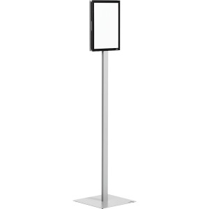 DURABLE Suporte de chão INFO STAND BASIC , metal, plástico, formato A4, altura 1315 mm, Suporte de chão INFO STAND BASIC, metal, plástico, formato A4,