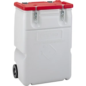 CEMO Recipiente coletor de substâncias perigosas Mobil-Box , capacidade 170 l, CxLxA 400 x 600 x 880 mm, vermelho, Recipiente coletor de substâncias