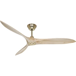 Deckenventilator ECO AIRSCREW, Rotorblatt-Ø 1520 mm, natur / Messing kaiserkraft