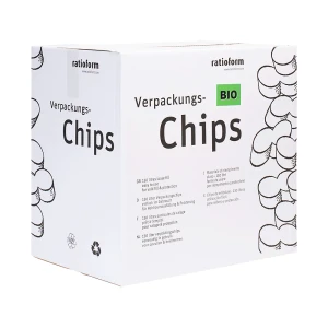ratioform terra Verpackungschips flo-pak® BIO, Inhalt 130 l, im Spendekarton, grün, ab 2 Stk