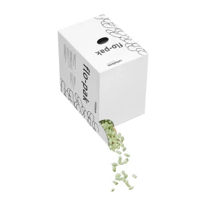 ratioform Verpackungschips flo-pak®, Inhalt 130 l, im Spendekarton, grün, ab 4 Stk