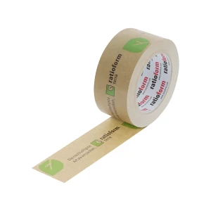 ratioform terra Papier-Packband, Bandlänge 50 m, VE 6 Rollen, braun