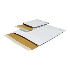 ratioform terra Papierpolstertasche weiß, mit Seitenfalte, Innen-LxB 345 x 292 mm, VE 100 Stk