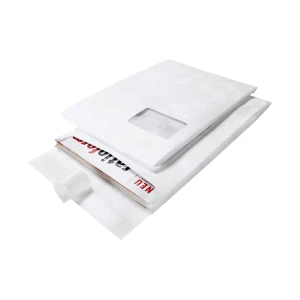 Faltentasche Tyvek®, reißfest, wasserfest, VE 100 Stk, LxBxH 250 x 353 x 38 mm, ab 10 VE kaiserkraft