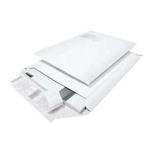 ratioform Versandtasche weiß, extraleicht, mit Kantenschutz, VE 100 Stk, Innen-LxB 345 x 245 mm