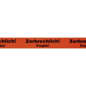 ratioform PVC-Warnklebeband, Aufdruck Zerbrechlich!/Fragile!, Bandbreite 50 mm, VE 3 Stk, ab 2 VE