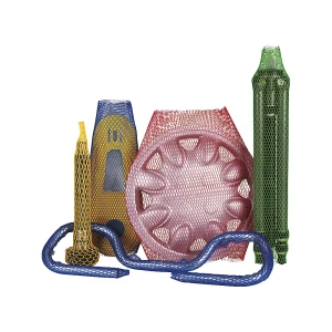 ratioform POLY-NET® Schutznetz, Rollenlänge 50 m, gelb, dickfädig, für Durchmesser 25 - 50 mm
