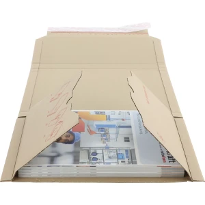 ratioform flow Buchverpackung Multistar, braun, LxB 217 x 155 mm, Palette mit VE 3000 Stk