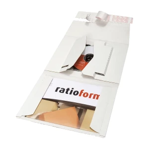 ratioform CD-Versandbox, für 1 CD, 1 Begleitschreiben, LxB 210 x 160 mm, ab 20 Stk