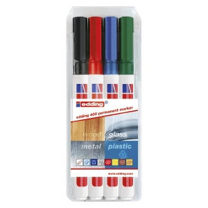 Permanentmarker edding® 400, Strichstärke 1 mm, Set, farbig sortiert, ab 10 Stk kaiserkraft